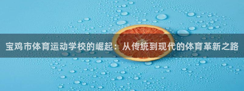 哈哈体育十年：宝鸡市体育运动学校的崛起：从传统到现代的体育革新之路