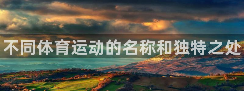 哈哈体育下载：不同体育运动的名称和独特之处